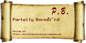 Partelly Bocsárd névjegykártya